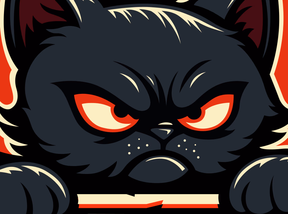 Angry cat presentation