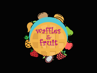 вафли и фрукты