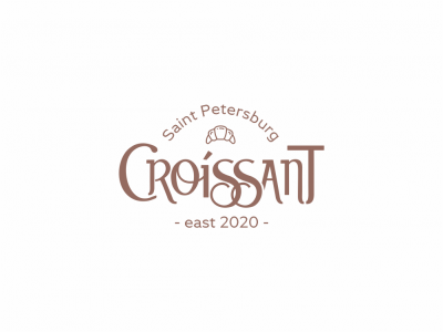 Лого для кофейни Croissant