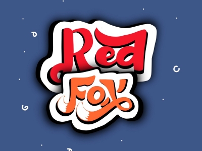 Red Fox sticker color