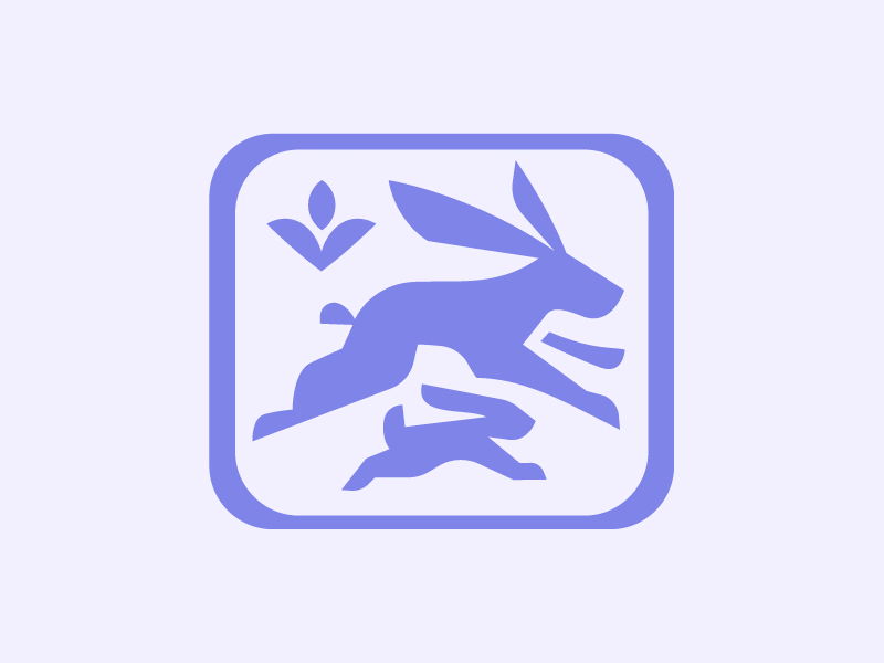 Two rabbits logo