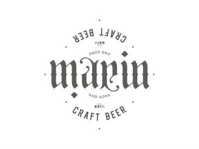 Marin Beer логотип для крафтового пива