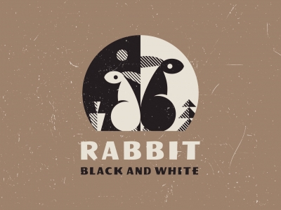 Rabbit Black and White