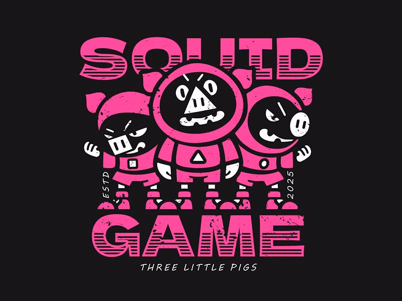 Squid game and three little pigs