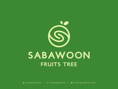 Sabawoon Fruits Tree Logo