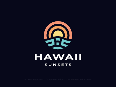 Hawaii Sunsets H Logo