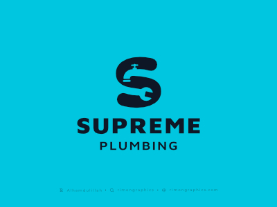 Letter S Plumbing Logo