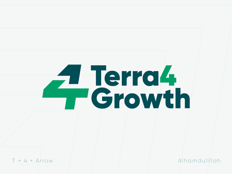 Terra4Growth Letter Logo Design