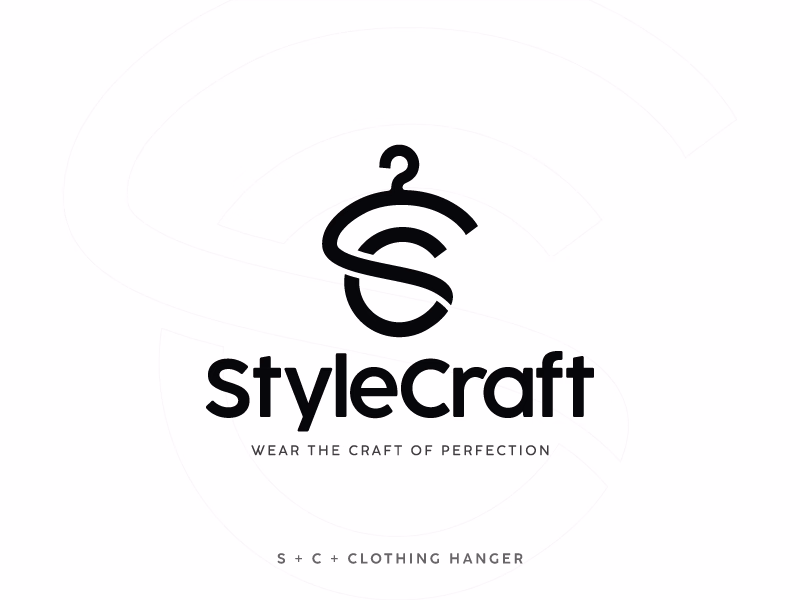 StyleCraft S C Letter Clothing Logo