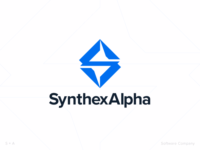 SynthexAlpha Software Company Logo Design