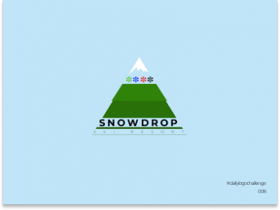 Dailylogochallenge Ski resort