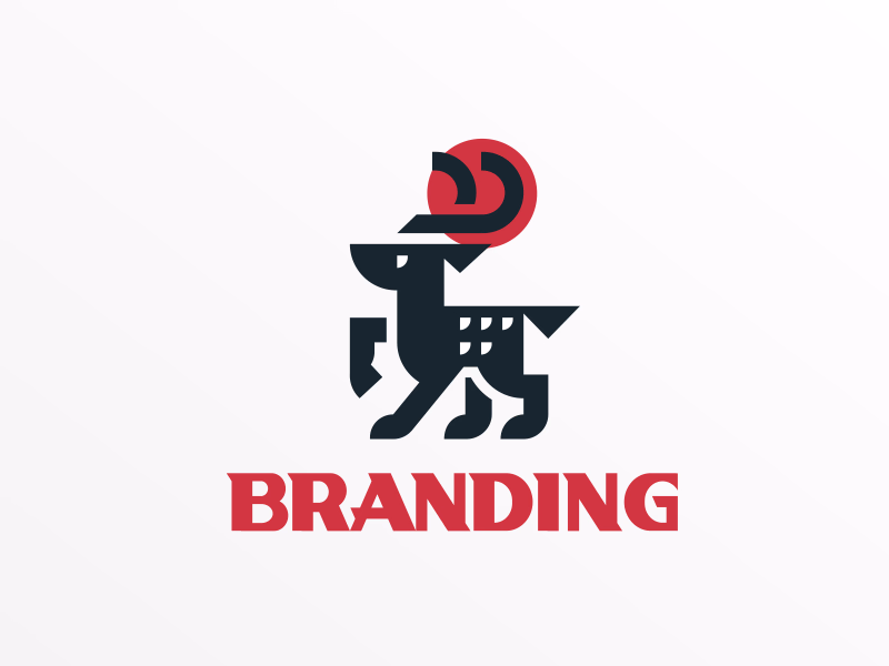 Simple Geometric Deer Logo