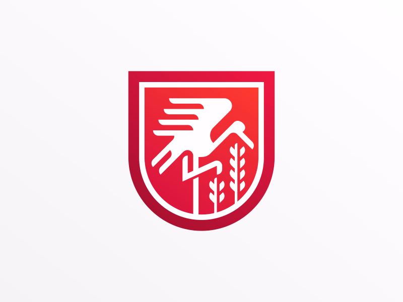 Coat Of Arm Stork And Wheat