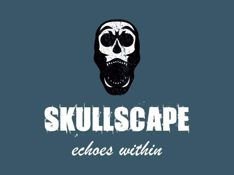 Shouting skull logo