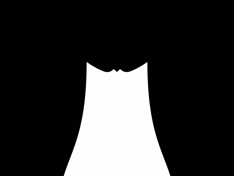 Белая киска