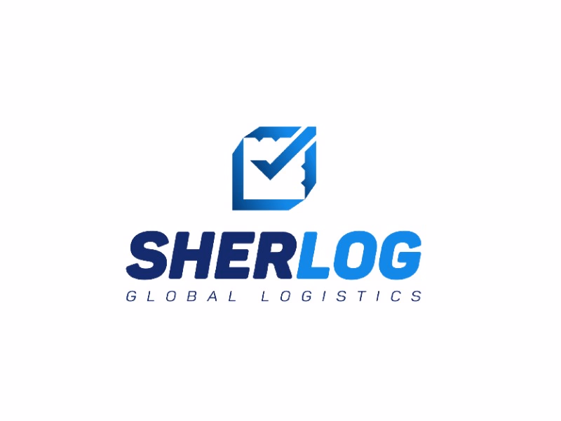 Логотип Sherlog для логистической компании