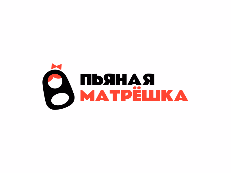 Логотип пьяная матрешка