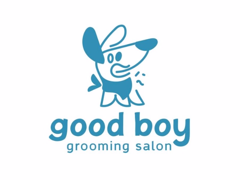 logotype for grooming salon Good boy