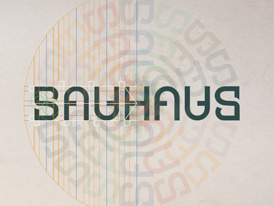 BAUHAUS AMBIGRAM logo