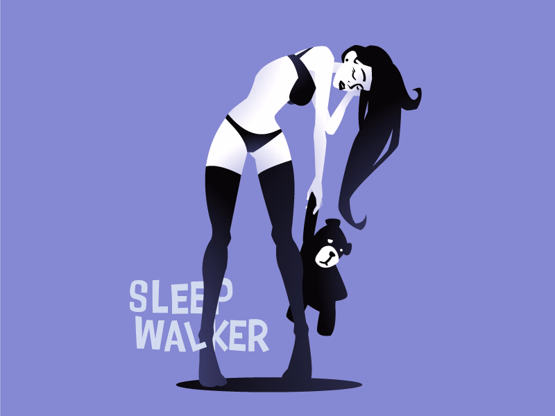 sleepwalking girl
