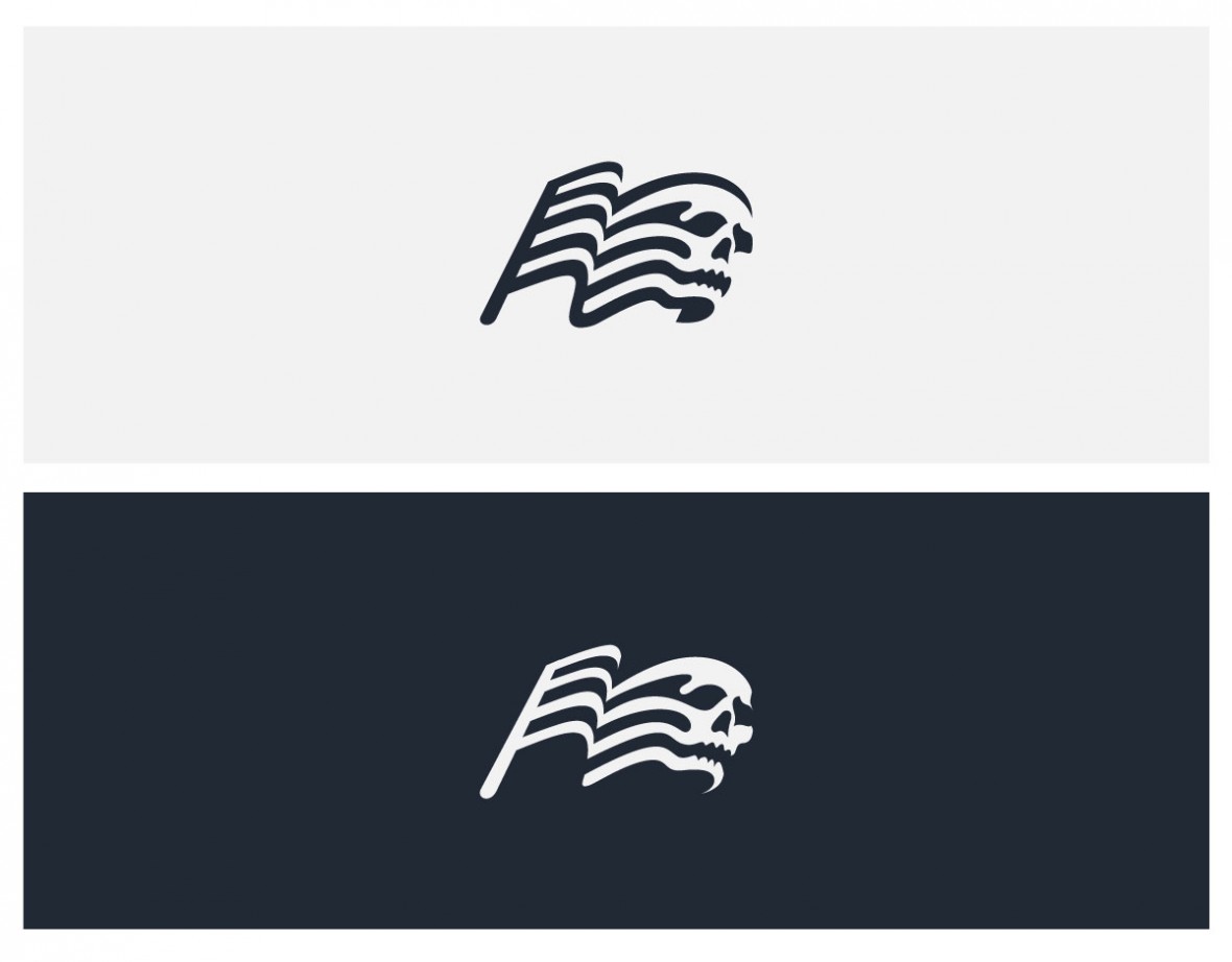 Skull flag presentation