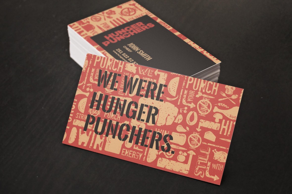 Утвержденный логотип hunger punchers presentation