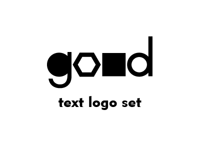 Text logo set