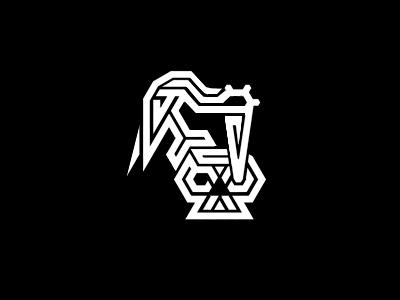 Птица сидящая на черепе