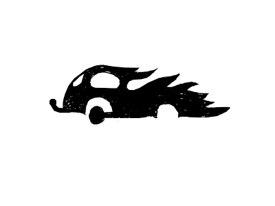 Сгоревшая машина