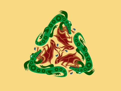 Крокодилы и гну