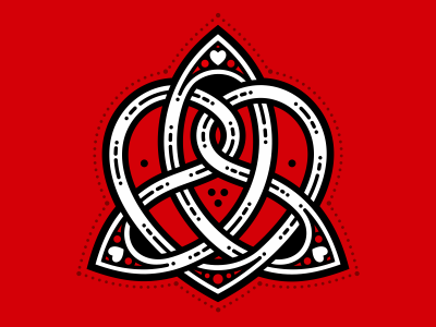 Celtic heart trikvetra