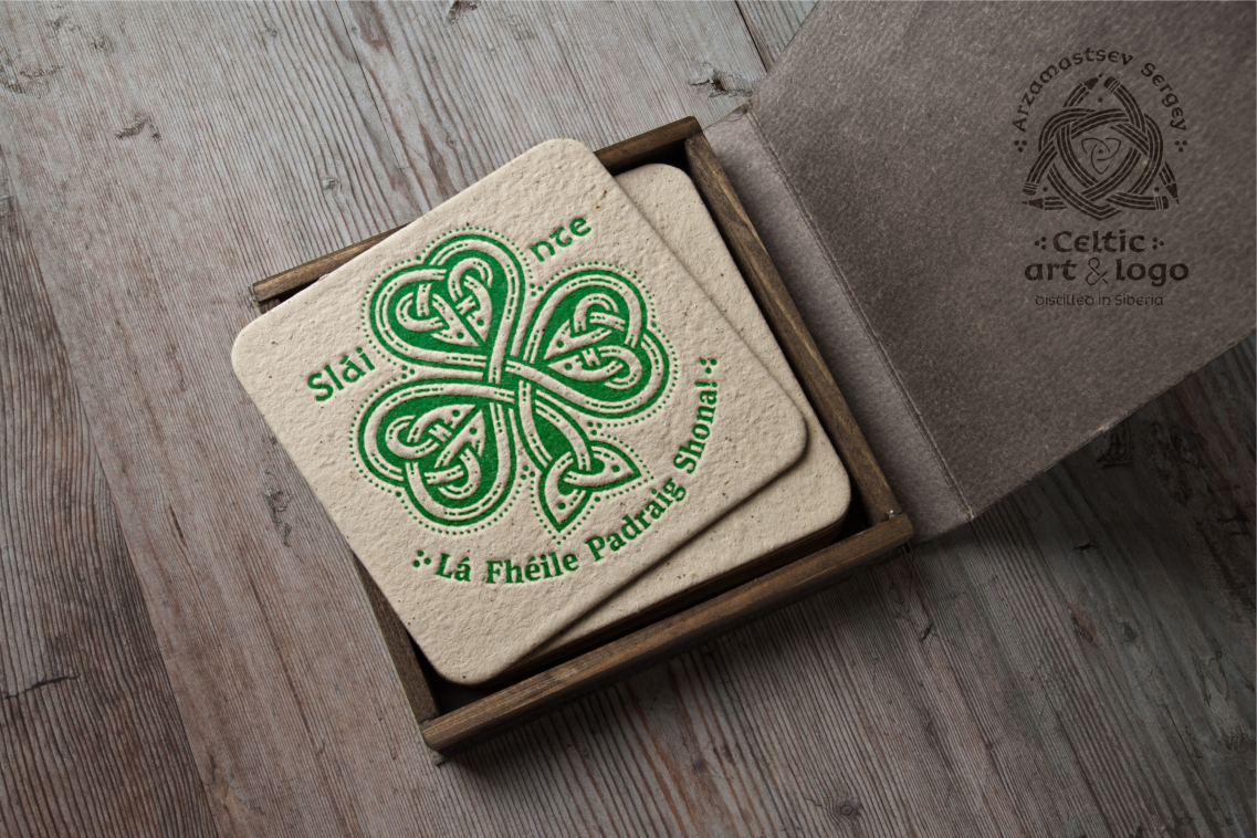 Celtiс shamrock Patrick Day presentation