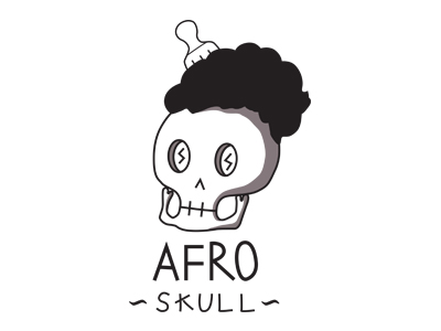 Afro skull