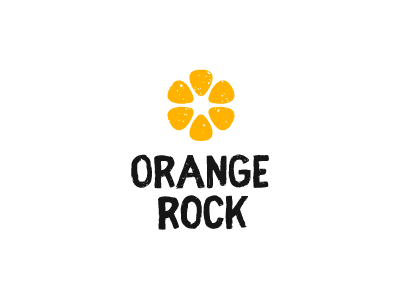 Orange rock