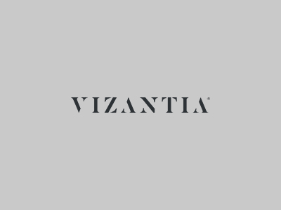 Vizantia typography logotype