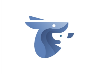 Kangaroo Logo Mom and baby