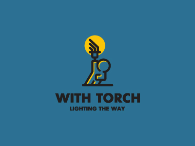 With torch