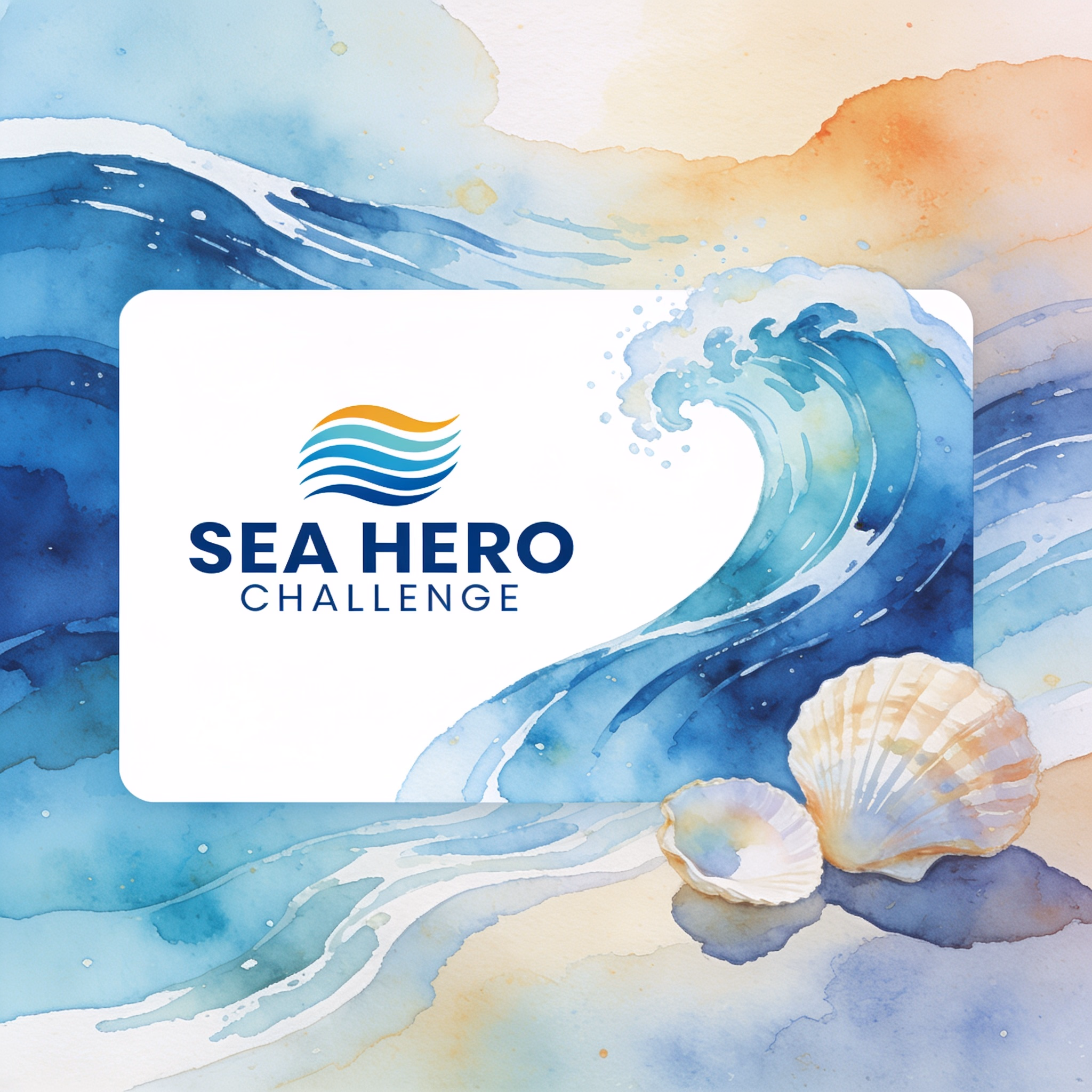 Design a logo using vibrant watercolor effects for a coastal yoga retreat center called Ocean Zen Retreats. Incorporate elements that evoke the sea, such as waves or shells, to reflect tranquility and balance.
